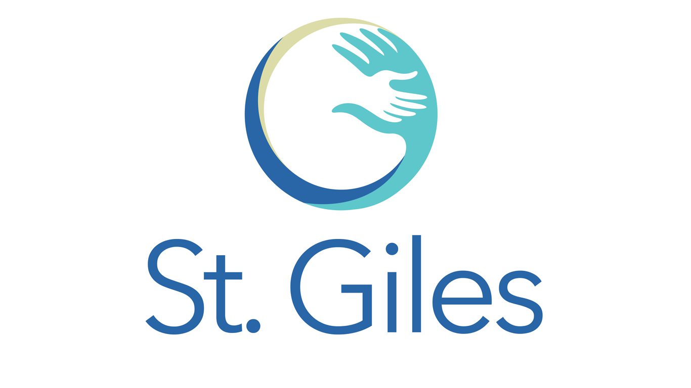 A logo of st. Giles hospital